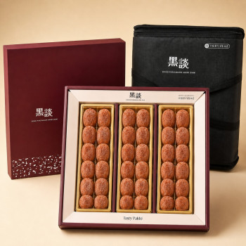 [올플]흑곶감(소) 30-40g 12구 (3팩) (고급보냉가방 포함)