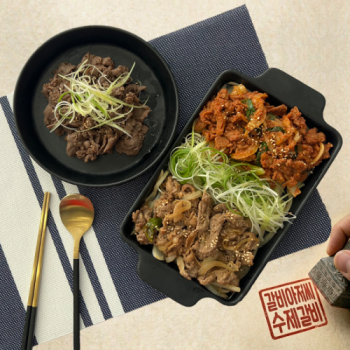 [갈비아저씨] 국내산 한돈 양념 4종 (불고기 제육볶음 간장,매운갈비찜) 선물세트