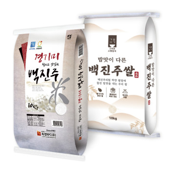 [25년도 상등급] 백진주쌀 찰지고 맛있는 경기미 햅쌀 10kg/20kg(10kg+10kg)