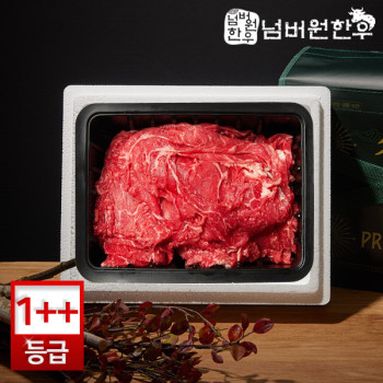 [넘버원한우] 1++(9)등급 불고기 600g 선물세트
