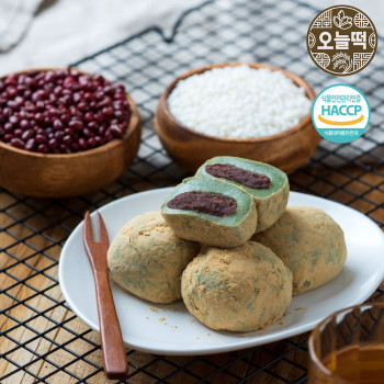 [오늘떡] 팥앙금 쑥개떡 1.5kg/3kg (아이스박스+아이스팩 포장)