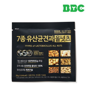 [비비씨] 7종 유산균 견과 올넛츠 100입(무지박스) 하루견과