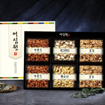 [어심] 함박웃음 견과세트(구운아몬드720g+호두500g+피스타치오300g+캐슈넛350g)