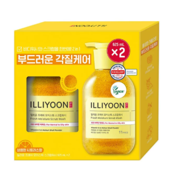 일리윤 모이스춰 스크럽워시 625ml x 2