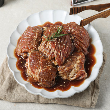[갈비아저씨] 수제 돼지갈비맛 양념목살 300g(2팩)