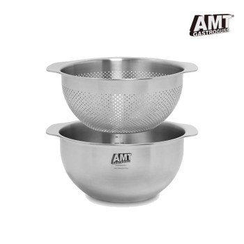 [AMT] 316 스텐 믹싱볼 & 타공세트 25cm