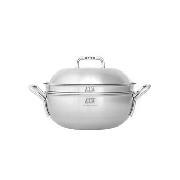 [AMT] 샤프 316Ti 스텐 냄비 28cm 파티웍 통5중