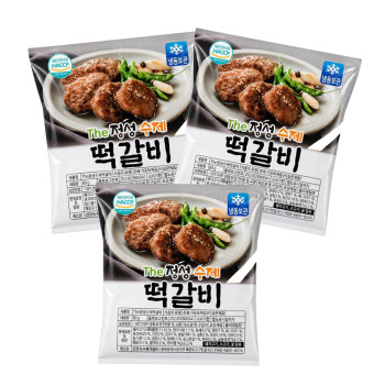 [모아담] 더정성 수제떡갈비  3팩/5팩 100% 한돈 풍부한 육즙