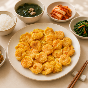 순수한반찬]  발송당일 수제 즉석 조리 큼직한 새우전