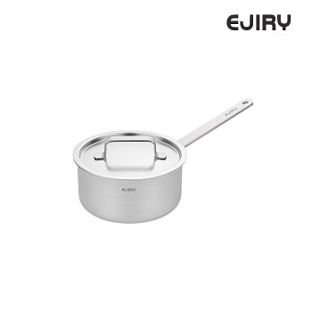 [EJIRY] 에지리 제노 통5중.무연마.SUS316 편수 냄비 16cm