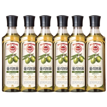해표 압착 올리브유 500ml 6개