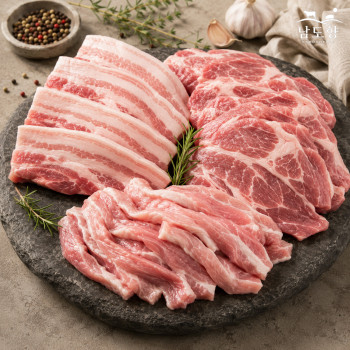 [남도향] 1등급 한돈 삼겹살+생목살+항정살 900g