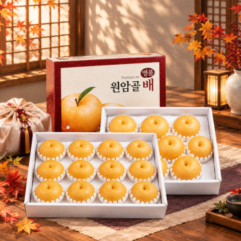 [농협공판장] 정성드린 프리미엄 나주배세트 2종 7.5kg (12과내/10과내)