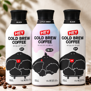 [딱! 7일 특가] 대용량 헤이 콜드브루 커피 1,500ml (블랙/리틀스윗)