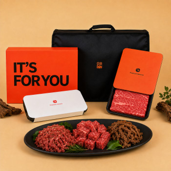 [에브리육] 1++ 한우 구이정육 선물세트 A호 800g (꽃등심200g+불고기200g+국거리200g+장조림200g)