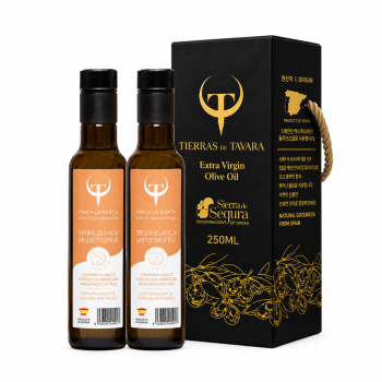[TIERRAS DE TAVARA] 화이트트러플향 엑스트라버진 올리브오일 2종세트 (250ml X 2병)(케이스포함)