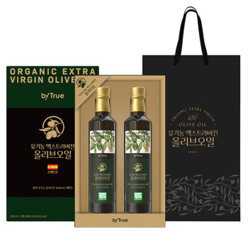 [바이트루] 유기농 엑스트라버진 올리브오일 250ml x 2병