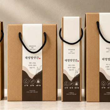 [태영방앗간] 100% 국산원료 참기름·들기름 선물세트 (180ml/350ml)