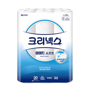 [크리넥스] 화이트 소프트 3겹 30m 30롤