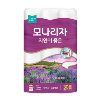 [모나리자] 자연이좋은 3겹 106mm(광폭) 30m 30롤