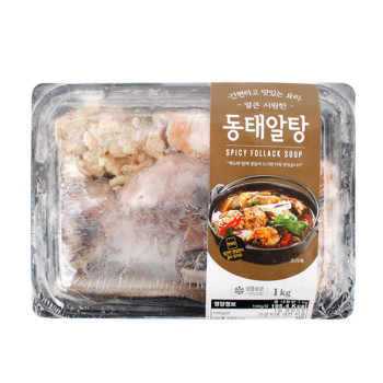 [동방유통] 얼큰 시원한 동태알탕 1팩/2팩/3팩(팩당1kg/소스70g동봉) HACCP인증
