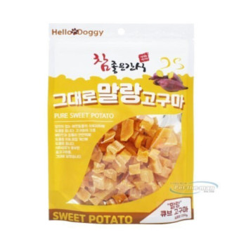 [반려동물] [참좋은간식] 그대로 말랑고구마 큐브 250g*6
