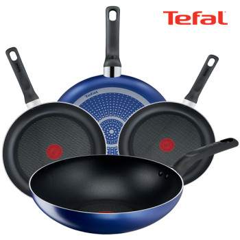 [테팔] 팬&냄비 PTFE 미드나잇 블루 4종세트 (프라이팬 24cm+26cm+28cm+볶음팬 28cm)