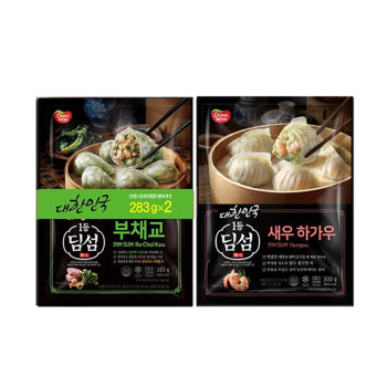 [동원] NEW 딤섬 새우하가우 300g 4봉 + 부채교 283g 2봉
