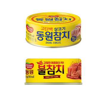 [동원] 라이트스탠다드 참치 85g x 10캔 + 불참치 90g x 10캔 [2607]