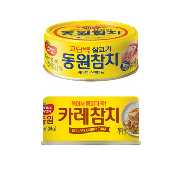 [동원] 라이트스탠다드 참치 85g x 12캔 + 카레참치 90g x 8캔 [2607]