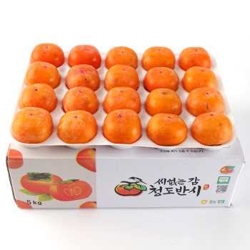 (농할) 고당도 청도 연시 씨없는 반시 홍시 2.5kg/5kg 진짜 맛있어요