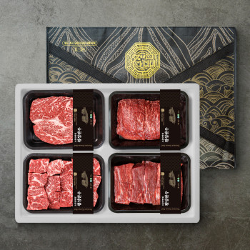 [더기다림 횡성한우] 1+ 횡성한우 스페셜  정육 선물세트 5호 1.6kg [등심 400g +불고기 400g + 국거리 400g +산적 400g]