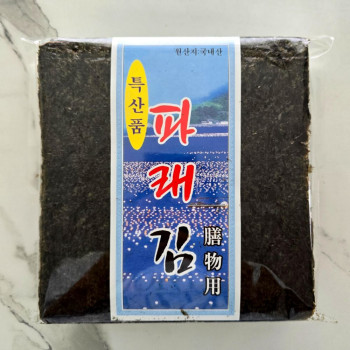 [무료배송]부산 구포시장 명품 파래김 100장 멸치삼촌콩이언니
