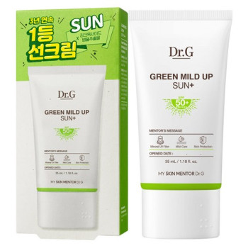 1 + 1 행사상품  닥터지 그린 마일드 업 플러스 선크림 SPF50+ PA++++, 35ml, 2개  1 + 1