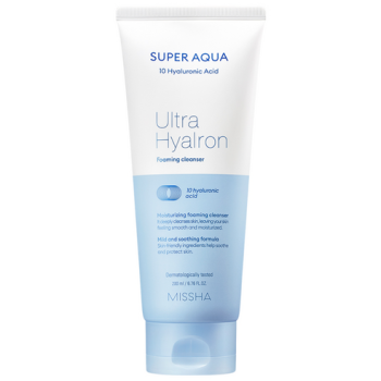 1 + 1 행사상품  미샤 수퍼 아쿠아 울트라 히알론 포밍 클렌저, 200ml, 2개  1 + 1