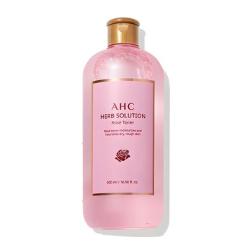 1 + 1 행사상품  AHC 허브 솔루션 로즈 토너, 500ml, 지금 구매시 1 + 1 행사중