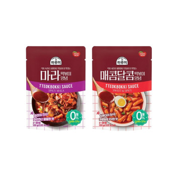 [동원] 하루미 매콤달콤 떡볶이양념 130g 5봉 + 마라 떡볶이양념 130g 5봉