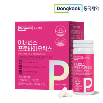 [동국제약] 이너센스 질유래 유산균 프로바이오틱스 VL8 (400mg*30캡슐)