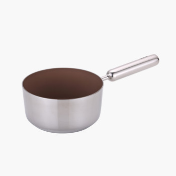 [네오플램] NEW 엣지팬 세라믹 코팅 스텐 브라운 IH 18cm 밀크팬