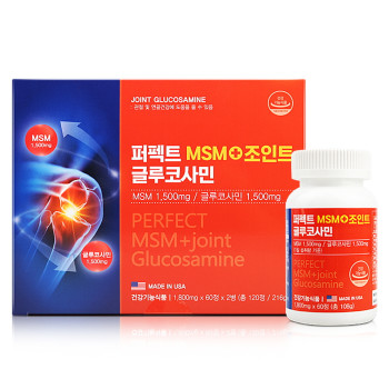 [대현에벤에셀] 퍼펙트MSM+조인트글루코사민 (1,800mg*60정*2병)