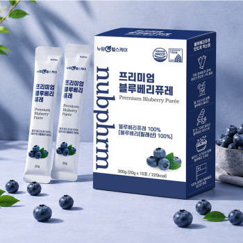 [뉴팜헬스케어] 프리미엄 블루베리 퓨레 (20g*15포)