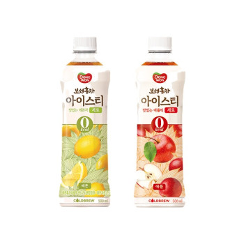 [동원] 보성홍차 아이스티 제로 레몬 500ml x 12개 + 애플 x 12개
