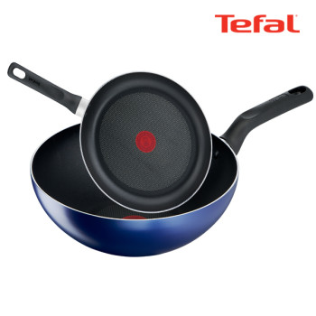 [테팔] 팬&냄비 PTFE 미드나잇 블루 2종세트 (프라이팬 20cm+볶음팬 28cm)