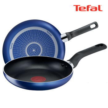[테팔] 팬&냄비 PTFE 미드나잇 블루 2종세트 (프라이팬 26cm+28cm)