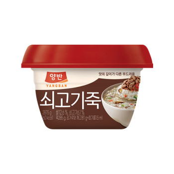 [동원] 양반 NEW 쇠고기죽 287.5g (용기) x 12개