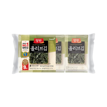 [동원] 양반 올리브김[식탁9P(9매)] x 6개 (54봉)