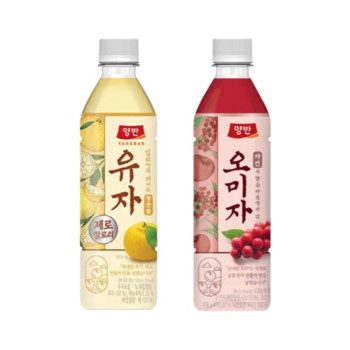 [동원] 양반 오미자 500mL 12병 + 유자 500mL 12병