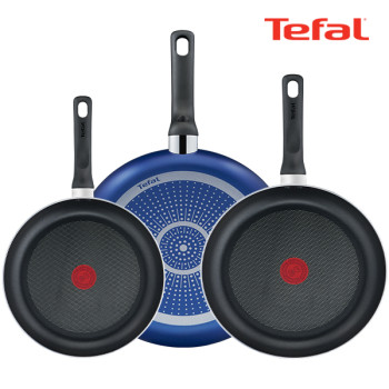 [테팔] 팬&냄비 PTFE 미드나잇 블루 3종세트 (프라이팬 20cm+24cm+28cm)