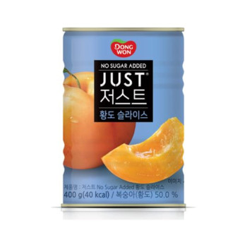 [동원] 저스트 노슈가 황도 슬라이스 400g x 6개
