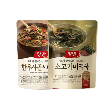 [동원] 양반 한우 사골 시래기국 4개 + 소고기 미역국 4개